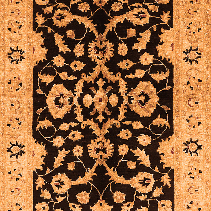 Oriental Orange Traditional Rug, urb2861org