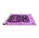 Sideview of Machine Washable Oriental Purple Traditional Area Rugs, wshurb2861pur