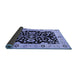 Sideview of Oriental Blue Traditional Rug, urb2861blu