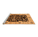 Sideview of Machine Washable Oriental Orange Traditional Area Rugs, wshurb2861org