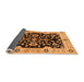 Sideview of Oriental Orange Traditional Rug, urb2861org