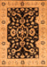 Machine Washable Oriental Orange Traditional Area Rugs, wshurb2861org