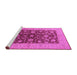 Sideview of Machine Washable Oriental Pink Industrial Rug, wshurb2862pnk