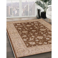 Mid-Century Modern SaddleBrown Oriental Rug, urb2862