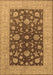 Machine Washable Oriental Brown Industrial Rug, wshurb2862brn