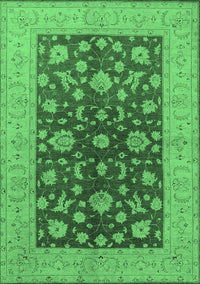 Oriental Emerald Green Industrial Rug, urb2862emgrn