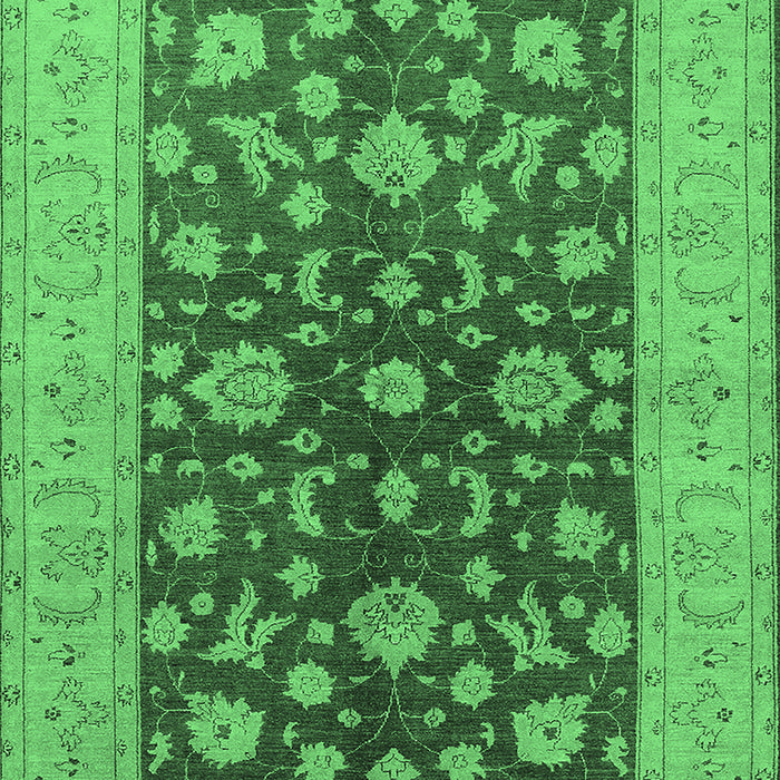 Oriental Emerald Green Industrial Rug, urb2862emgrn