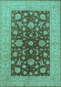 Oriental Turquoise Industrial Rug, urb2862turq