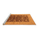 Sideview of Machine Washable Oriental Orange Industrial Area Rugs, wshurb2862org