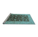 Sideview of Machine Washable Oriental Light Blue Industrial Rug, wshurb2862lblu