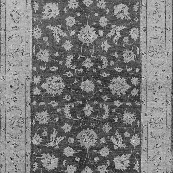 Machine Washable Oriental Gray Industrial Rug, wshurb2862gry