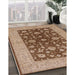 Machine Washable Industrial Modern Saddle Brown Rug in a Family Room, wshurb2862