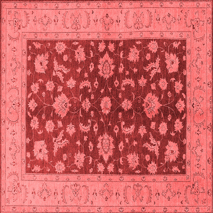 Machine Washable Oriental Red Industrial Rug, wshurb2862red