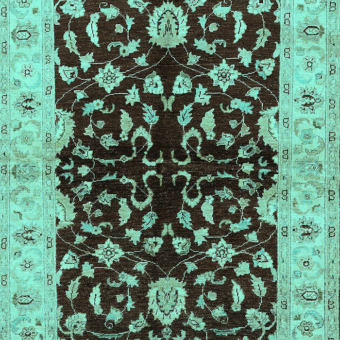Oriental Turquoise Industrial Rug, urb2863turq