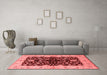 Industrial Red Washable Rugs