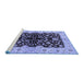 Sideview of Machine Washable Oriental Blue Industrial Rug, wshurb2863blu