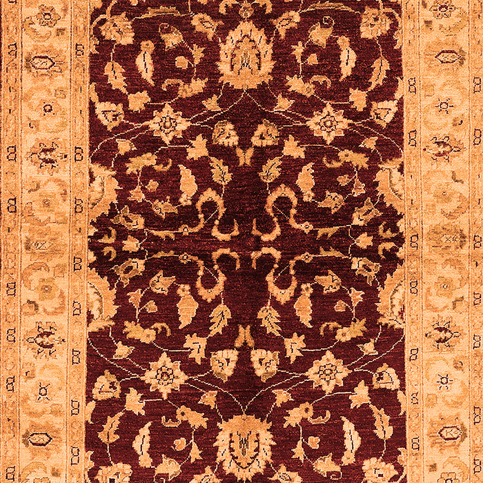 Machine Washable Oriental Orange Industrial Area Rugs, wshurb2863org