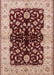 Mid-Century Modern Pastel Orange Oriental Rug, urb2863