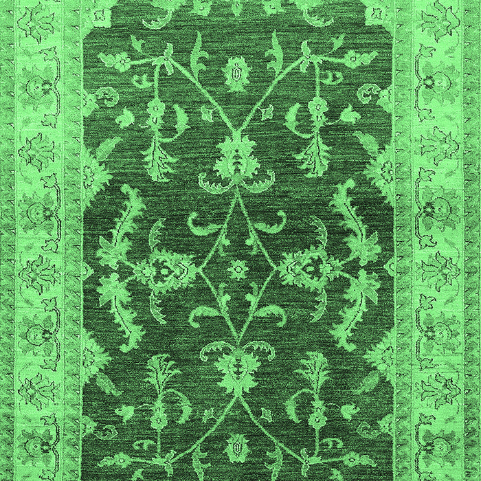 Oriental Emerald Green Industrial Rug, urb2864emgrn