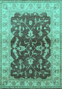 Oriental Turquoise Industrial Rug, urb2864turq