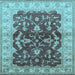 Square Oriental Light Blue Industrial Rug, urb2864lblu