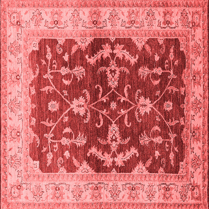 Machine Washable Oriental Red Industrial Rug, wshurb2864red