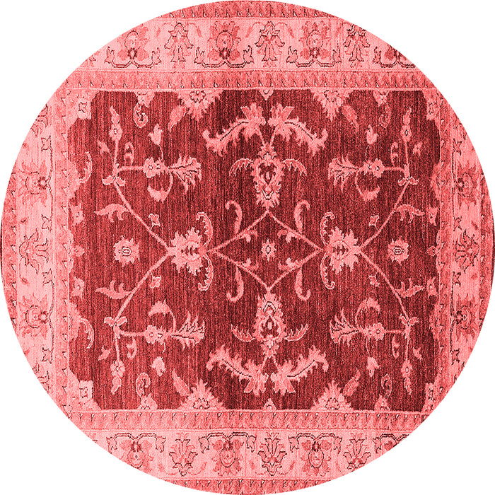 Machine Washable Oriental Red Industrial Rug, wshurb2864red