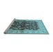 Sideview of Machine Washable Oriental Light Blue Industrial Rug, wshurb2864lblu