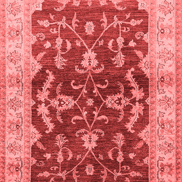 Machine Washable Oriental Red Industrial Rug, wshurb2864red