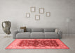 Industrial Red Washable Rugs