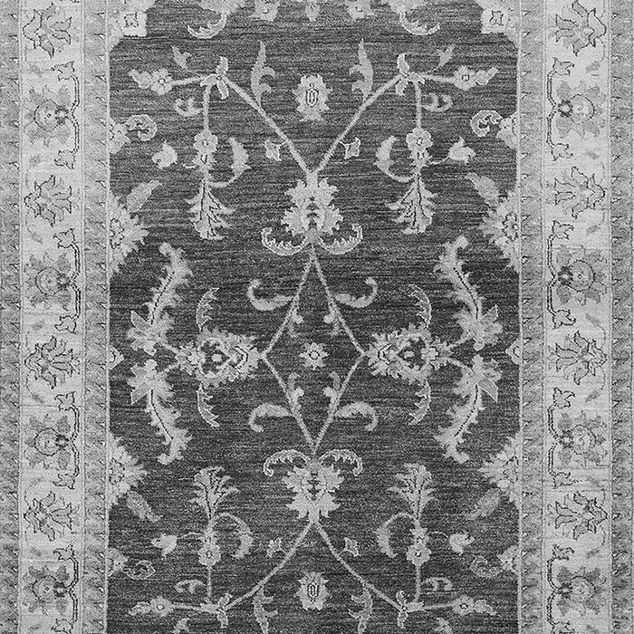 Machine Washable Oriental Gray Industrial Rug, wshurb2864gry