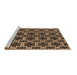 Sideview of Machine Washable Oriental Brown Industrial Rug, wshurb2865brn