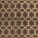 Square Machine Washable Oriental Brown Industrial Rug, wshurb2865brn