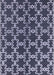 Mid-Century Modern Dark Blue Grey Blue Oriental Rug, urb2865