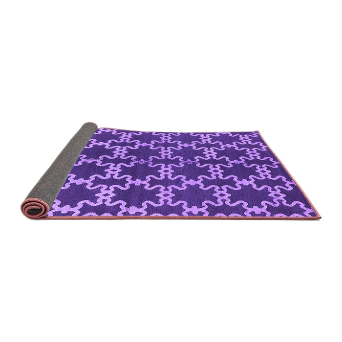 Sideview of Oriental Purple Industrial Rug, urb2865pur