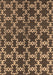 Machine Washable Oriental Brown Industrial Rug, wshurb2865brn