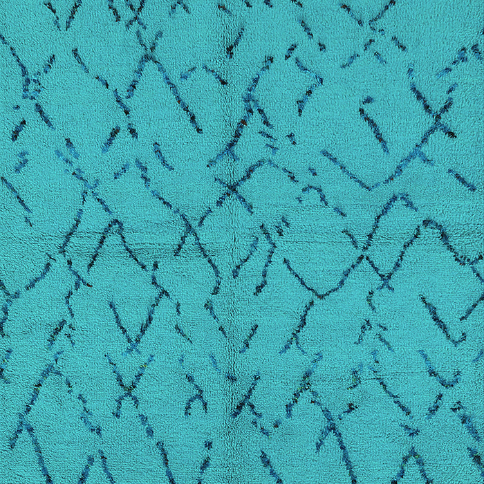 Machine Washable Oriental Turquoise Industrial Area Rugs, wshurb2866turq