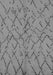 Machine Washable Oriental Gray Industrial Rug, wshurb2866gry