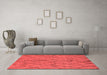 Industrial Red Washable Rugs