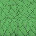 Square Machine Washable Oriental Emerald Green Industrial Area Rugs, wshurb2866emgrn