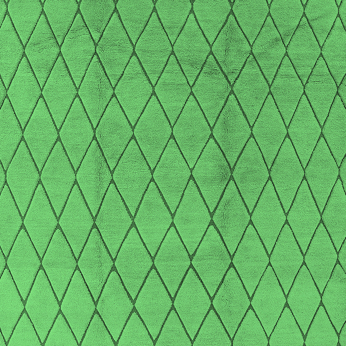 Machine Washable Oriental Emerald Green Industrial Area Rugs, wshurb2867emgrn