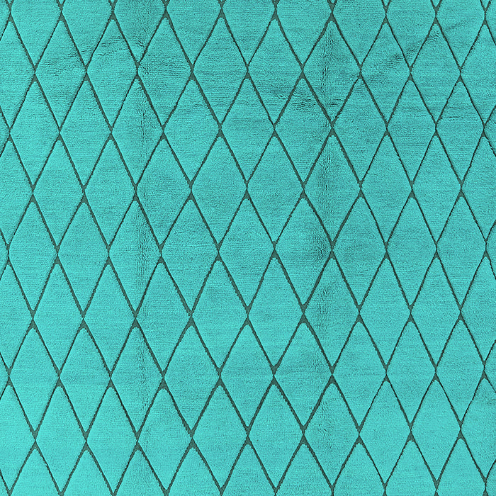 Machine Washable Oriental Turquoise Industrial Area Rugs, wshurb2867turq