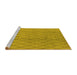 Sideview of Machine Washable Oriental Yellow Industrial Rug, wshurb2867yw