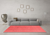 Machine Washable Oriental Red Industrial Rug, wshurb2867red