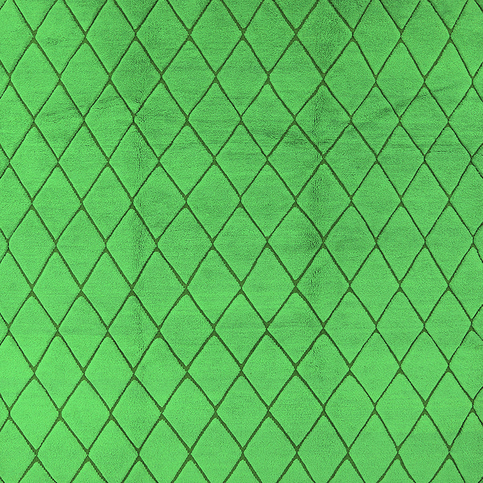 Square Machine Washable Oriental Green Industrial Area Rugs, wshurb2867grn