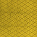 Square Machine Washable Oriental Yellow Industrial Rug, wshurb2867yw