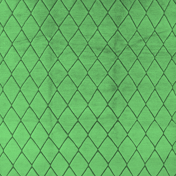 Square Oriental Emerald Green Industrial Rug, urb2867emgrn