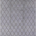 Square Mid-Century Modern Gray Oriental Rug, urb2867