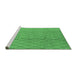 Sideview of Machine Washable Oriental Emerald Green Industrial Area Rugs, wshurb2867emgrn