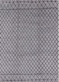 Machine Washable Industrial Modern Grey Gray Rug, wshurb2868